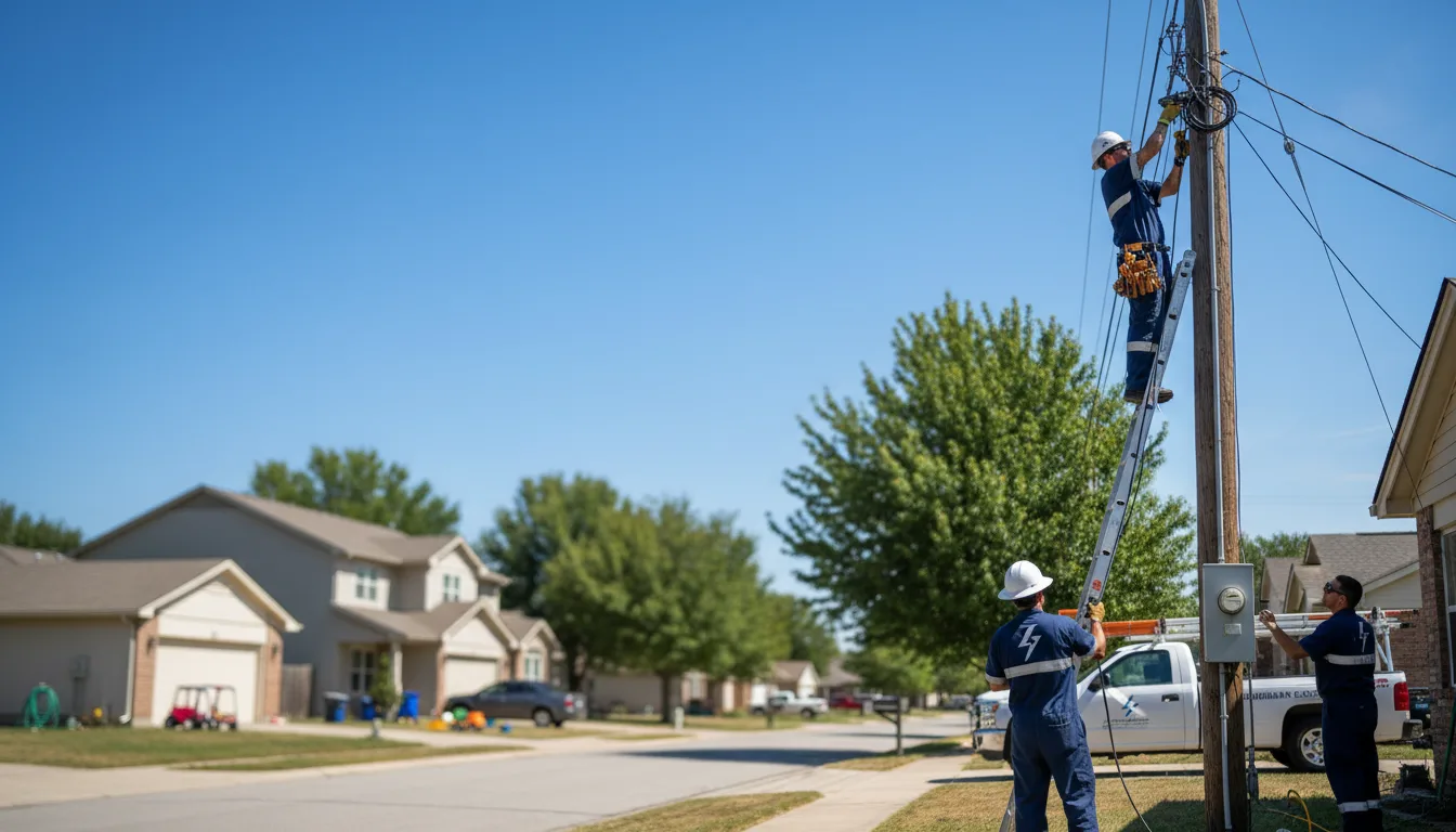 Residential electrician providing installation services in West Henrietta, NY